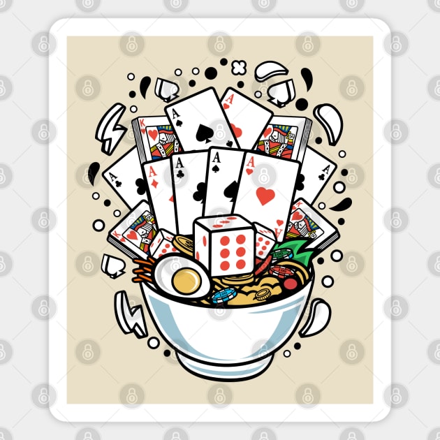 Ramen card game Magnet by Mako Design 